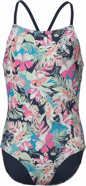 Roxy Girls' One-Piece Swimsuit with UPF 50  Sun Protection, Quick Drying Bathing Suit