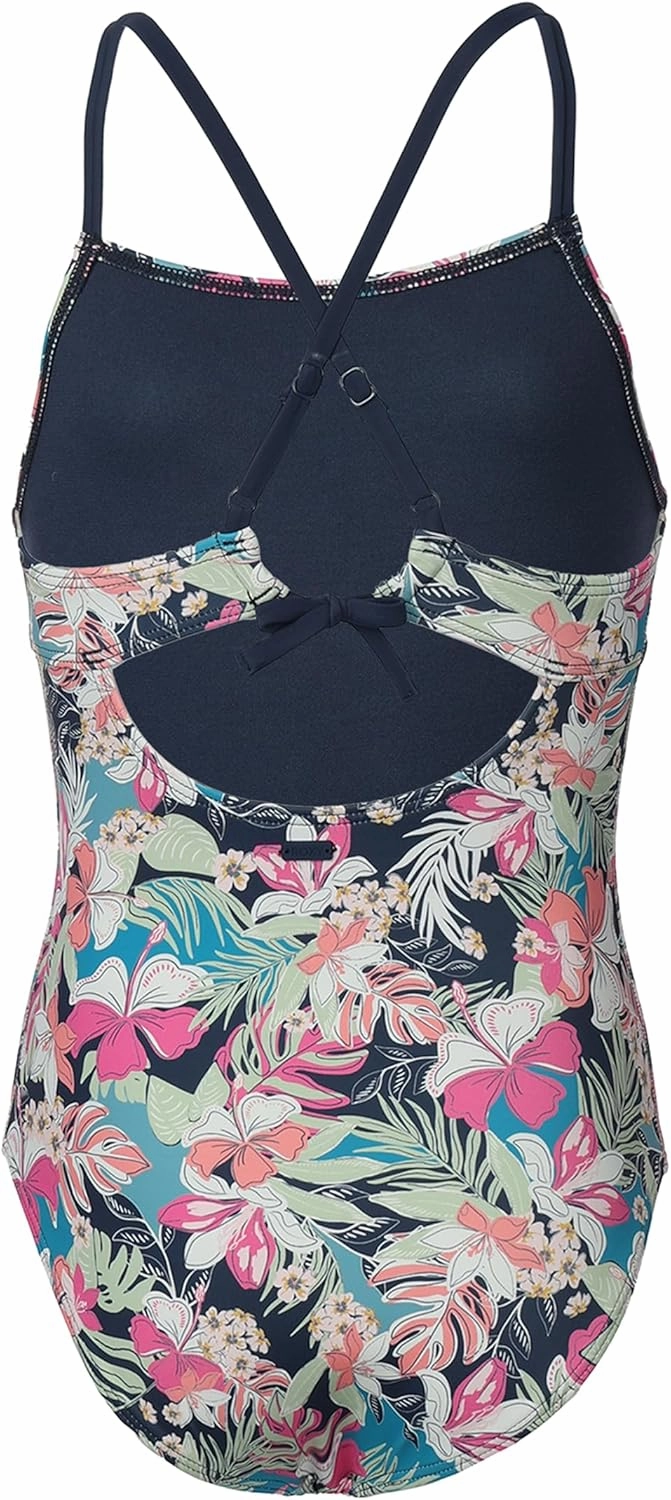 Roxy Girls' One-Piece Swimsuit with UPF 50  Sun Protection, Quick Drying Bathing Suit