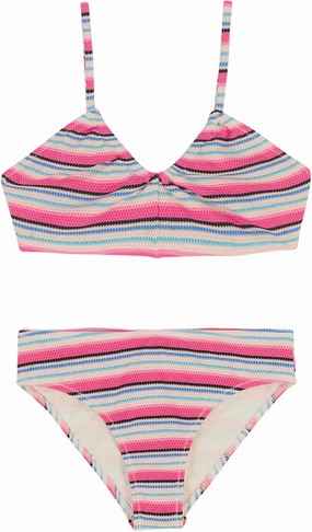 Roxy Girls' Two-Piece Bikini Swimsuit Set, UPF 50  Sun Protection, Quick-Dry Bathing Suit