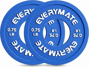 Rubber Fractional Weight Plates Set of 8 Micro Weight Plate Pair of 0.25LB 0.5LB 0.75LB 1 LB for Olympic Barbells for Strength Training Micro Plates Weight Plate