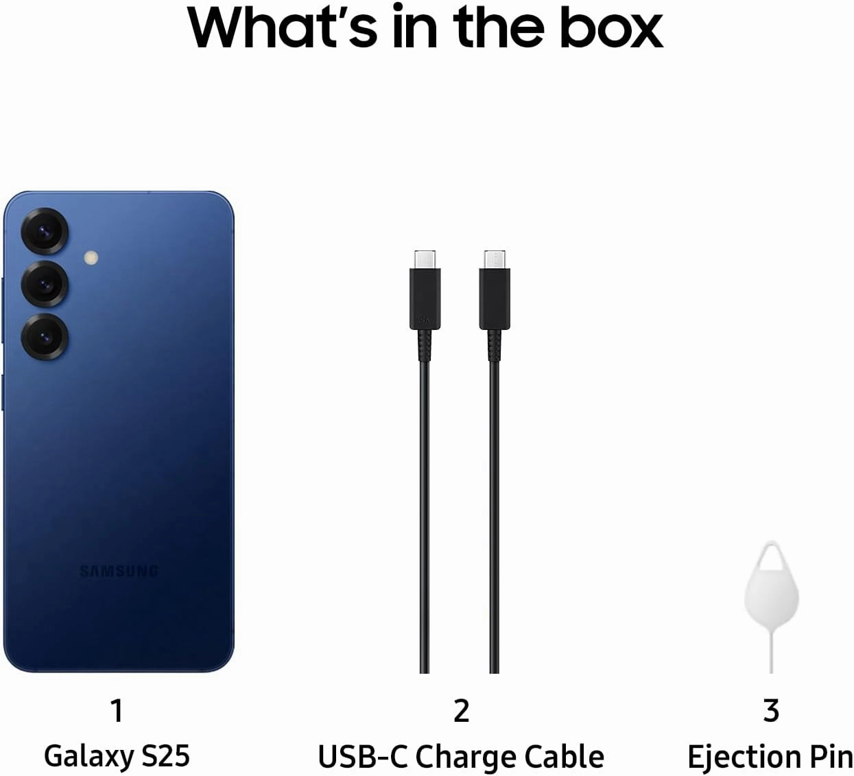 Samsung Galaxy S25 Cell Phone, 256GB AI Smartphone, Unlocked Android, AI Camera, Fast Processor, ProScaler Display, Long Battery Life, 2025, US 1 Yr Manufacturer Warranty, Navy