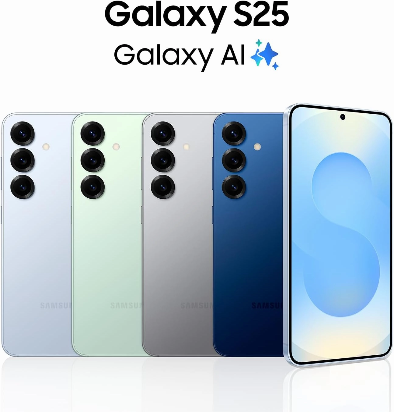 SAMSUNG Galaxy S25 Cell Phone, 256GB AI Smartphone, Unlocked Android, AI Camera, Fast Processor, ProScaler Display, Long Battery Life, 2025, US 1 Yr Manufacturer Warranty, Silver Shadow