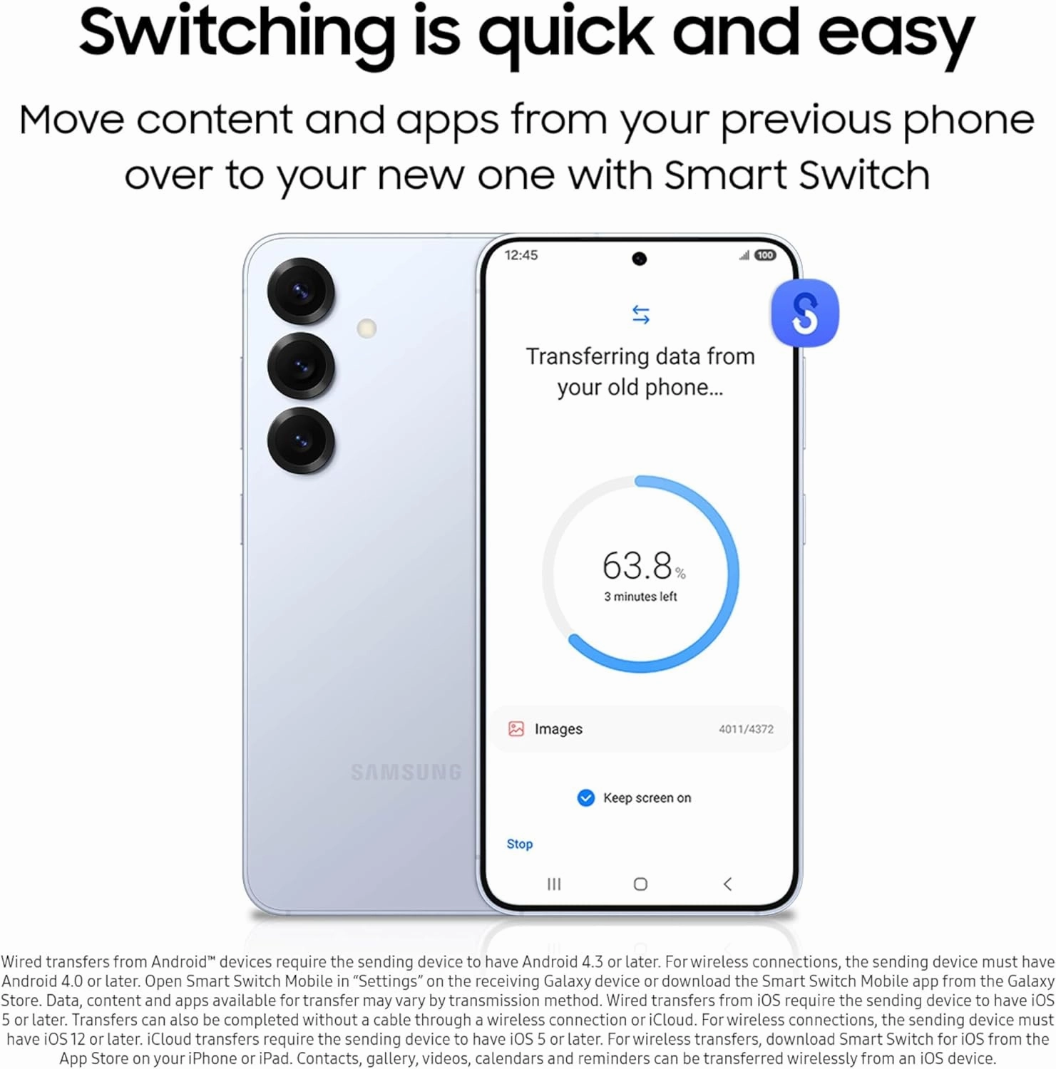 SAMSUNG Galaxy S25 Cell Phone, 256GB AI Smartphone, Unlocked Android, AI Camera, Fast Processor, ProScaler Display, Long Battery Life, 2025, US 1 Yr Manufacturer Warranty, Silver Shadow
