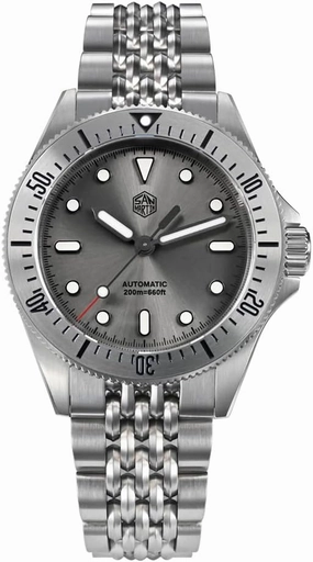 San Martin Men Watch 38.8mm Automatic Mechanical Wristwatch 20ATM BGW-9 Luminous Sapphire NH35 120 Clicks Steel Bezel