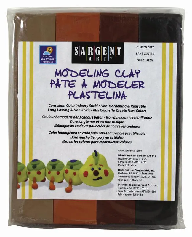 Sargent Art® Modeling Clay, Earth Tone Colors (discontinued)