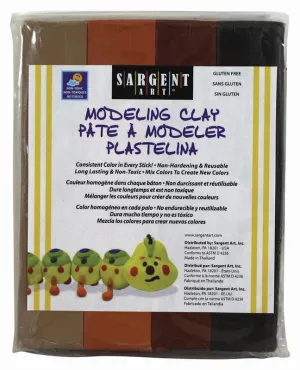 Sargent Art® Modeling Clay, Earth Tone Colors (discontinued)