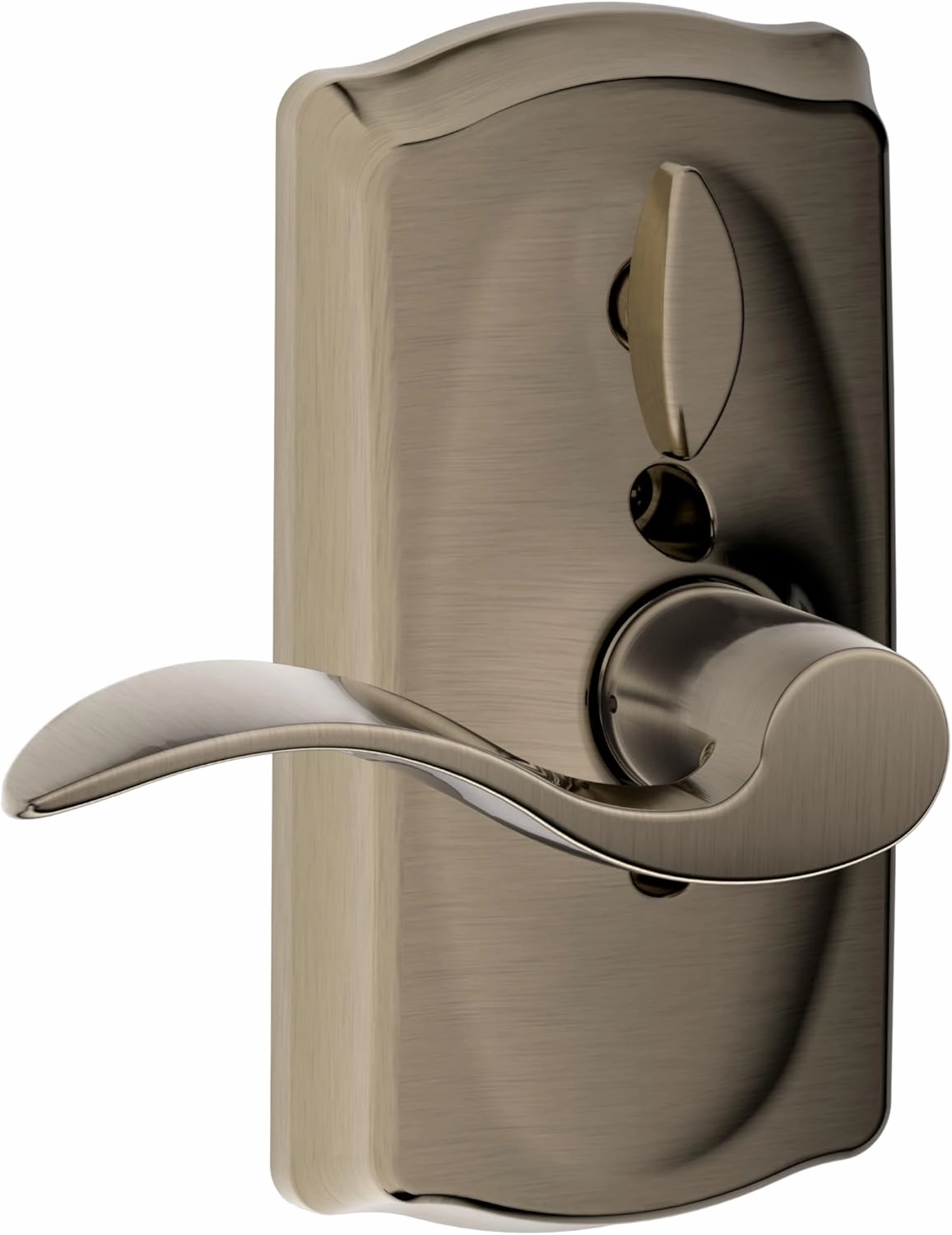 SCHLAGE FE595 CAM 620 ACC Camelot Keypad Entry with Flex-Lock and Accent Levers, Antique Pewter