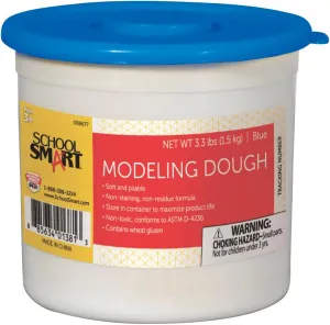 School Smart Non-Toxic Modeling Dough - 3 1/3 pounds - Blue