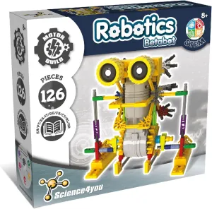 Science4you - Betabot Robot Building Kit for Kids 8-14 Years - Build Your Own Robot with This Construction Kit, Robotics Kit with 126 Pieces, Educational Toys for 8 Year Olds, Stem Toys Age 8 