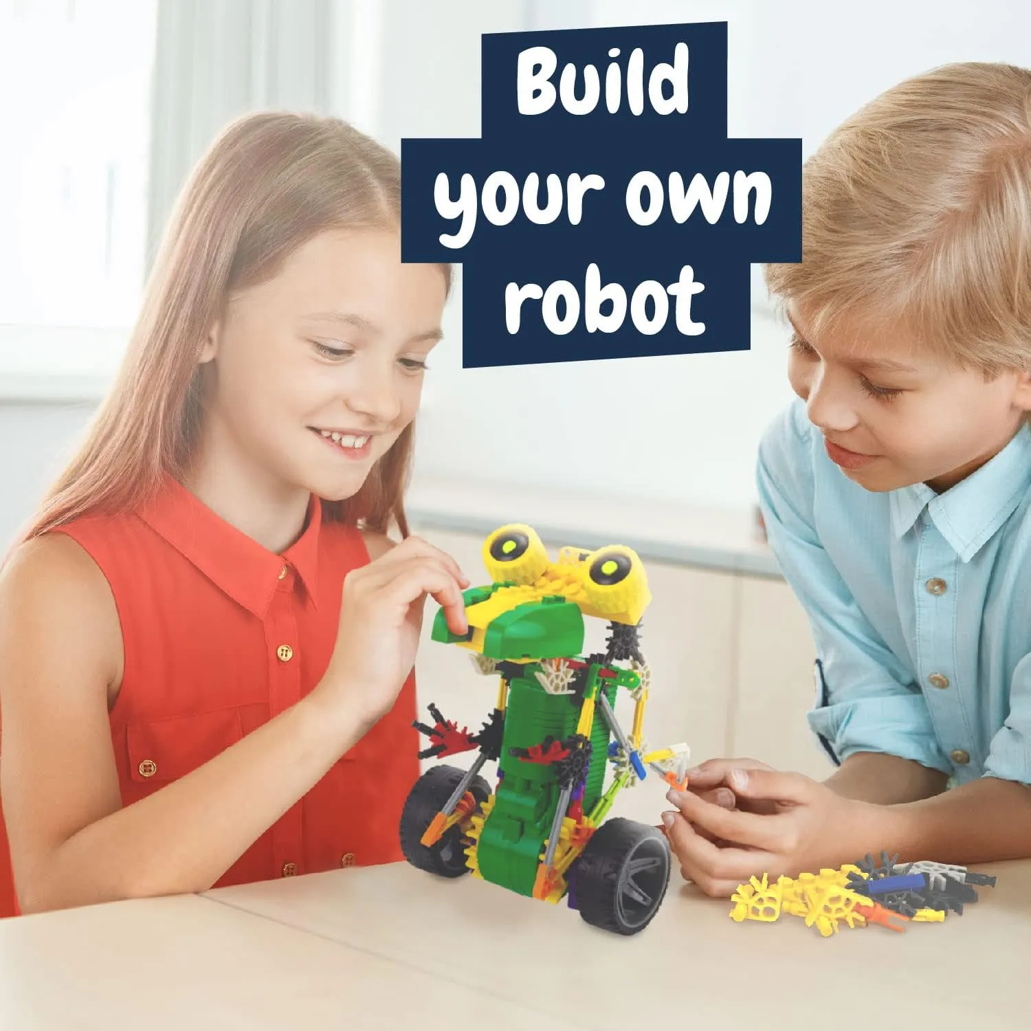 Science4you Robotics Rexbot - Robot Building Toy for Kids Age 8-14, Kit with 106 Pieces to Build Your Own Robot and Make it Move, Science Kit and STEM Toy for Kids 8  Years Old