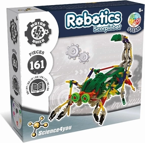 Science4you Scorpiobot Robotics Kit for Kids - Building Robot Toys for Kids 8-12 Year olds, Robot Kit with 161 Pieces, Stem Games, Gift for 8  Year Olds Boys and Girls