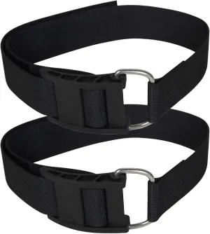 Scuba Diving BCD Tank Band, Adjustable and Durable Dive Tank Strap with Cam Buckles and Non-Slip Pads for Underwater Diving, 2 Pack