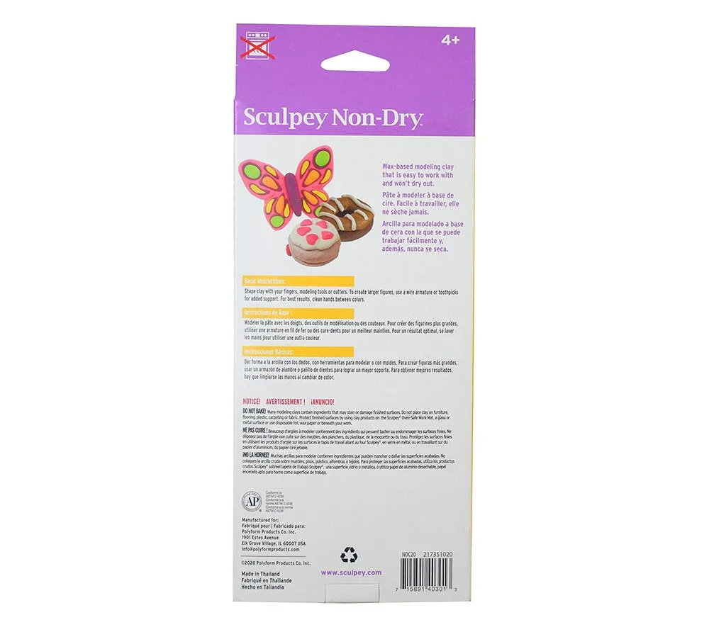 Sculpey Non-Dry™ Modeling Clay Color Sampler 20 pc