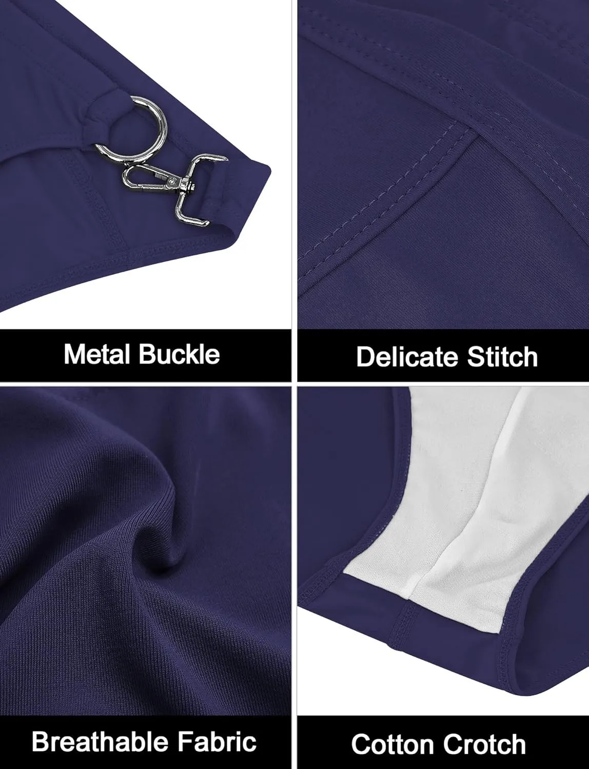 SEAUR Men’s Sexy Bikini Swim Briefs Stretch Low Rise Swimsuit Casual Beach Swimwear Quick Dry Athletic Bathing Suit