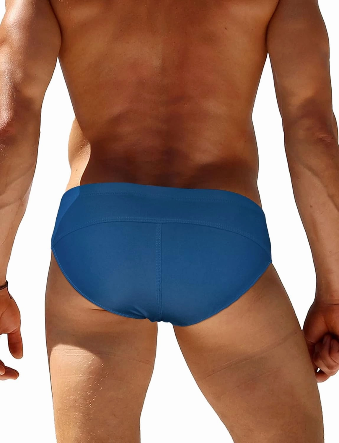 SEAUR Men’s Sexy Bikini Swim Briefs Stretch Low Rise Swimsuit Casual Beach Swimwear Quick Dry Athletic Bathing Suit