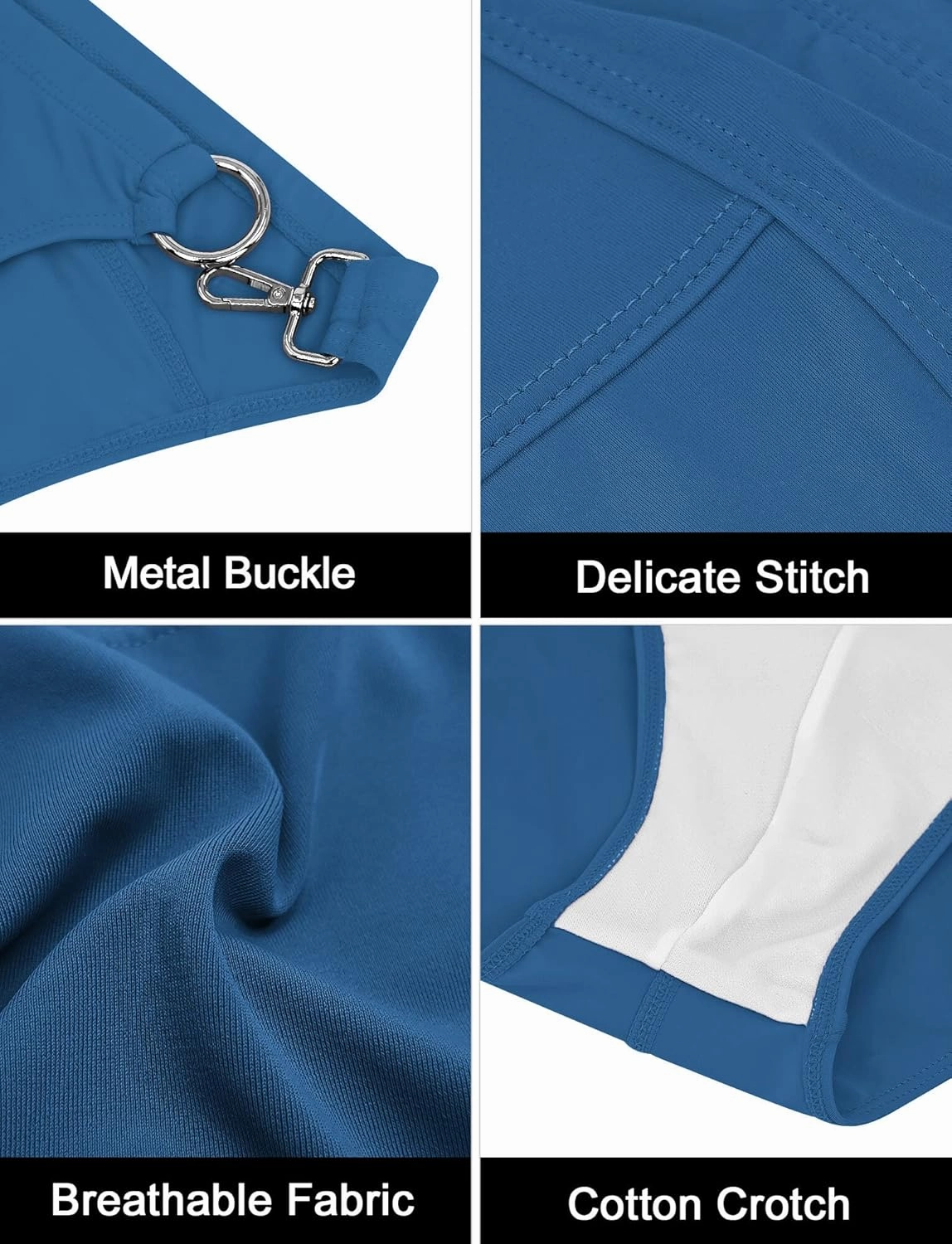 SEAUR Men’s Sexy Bikini Swim Briefs Stretch Low Rise Swimsuit Casual Beach Swimwear Quick Dry Athletic Bathing Suit