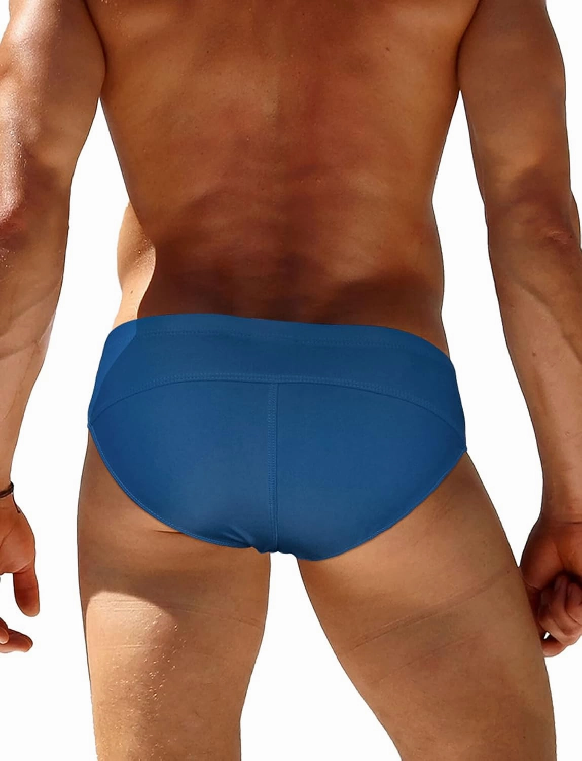 SEAUR Men’s Sexy Bikini Swim Briefs Stretch Low Rise Swimsuit Casual Beach Swimwear Quick Dry Athletic Bathing Suit