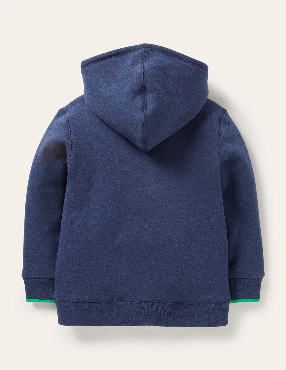 Shaggy-Lined Hoodie-College Navy Marl
