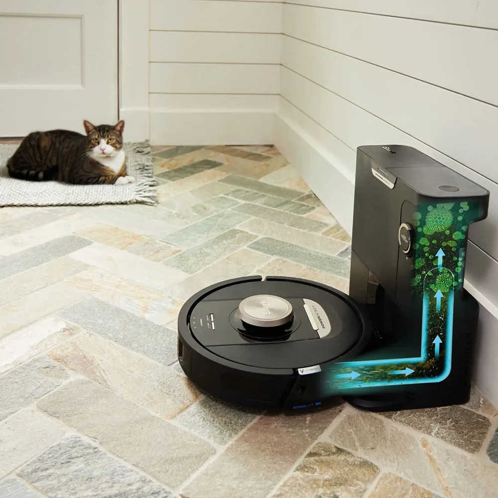 Shark PowerDetect Robot Vacuum Cleaner with Self-Empty Station - Black & Champagne | RV2820VEUK