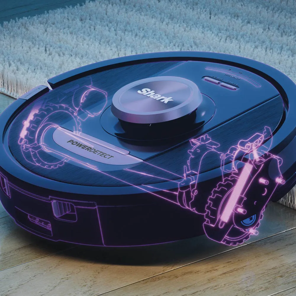 Shark PowerDetect Robot Vacuum Cleaner with Self-Empty Station - Black & Champagne | RV2820VEUK