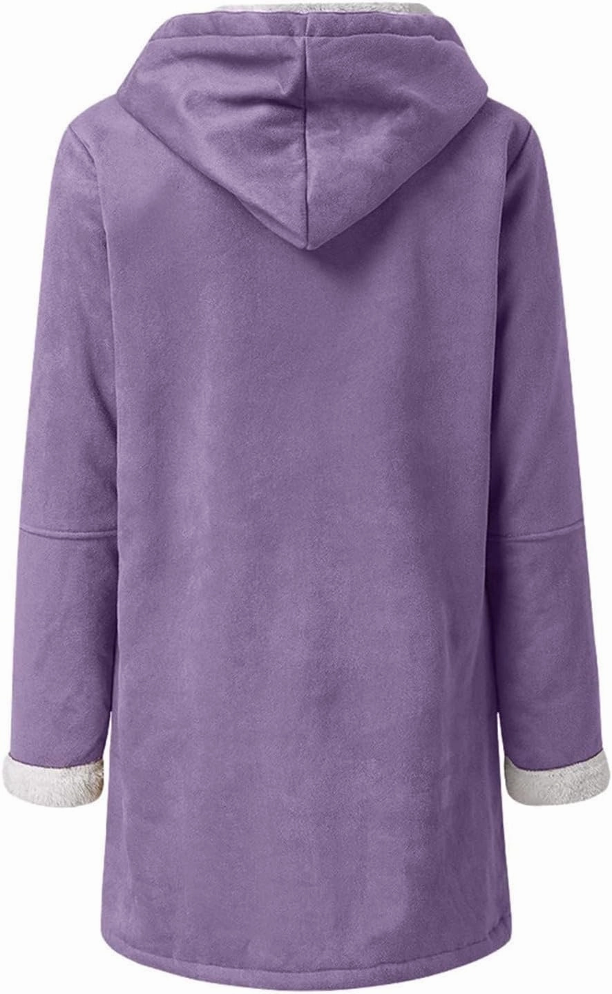 Sherpa Fleece Lined Jacket For Women 2024 Winter Warm Shearling Coat Casual Loose Plus Size Hooded Jackets With Pocket