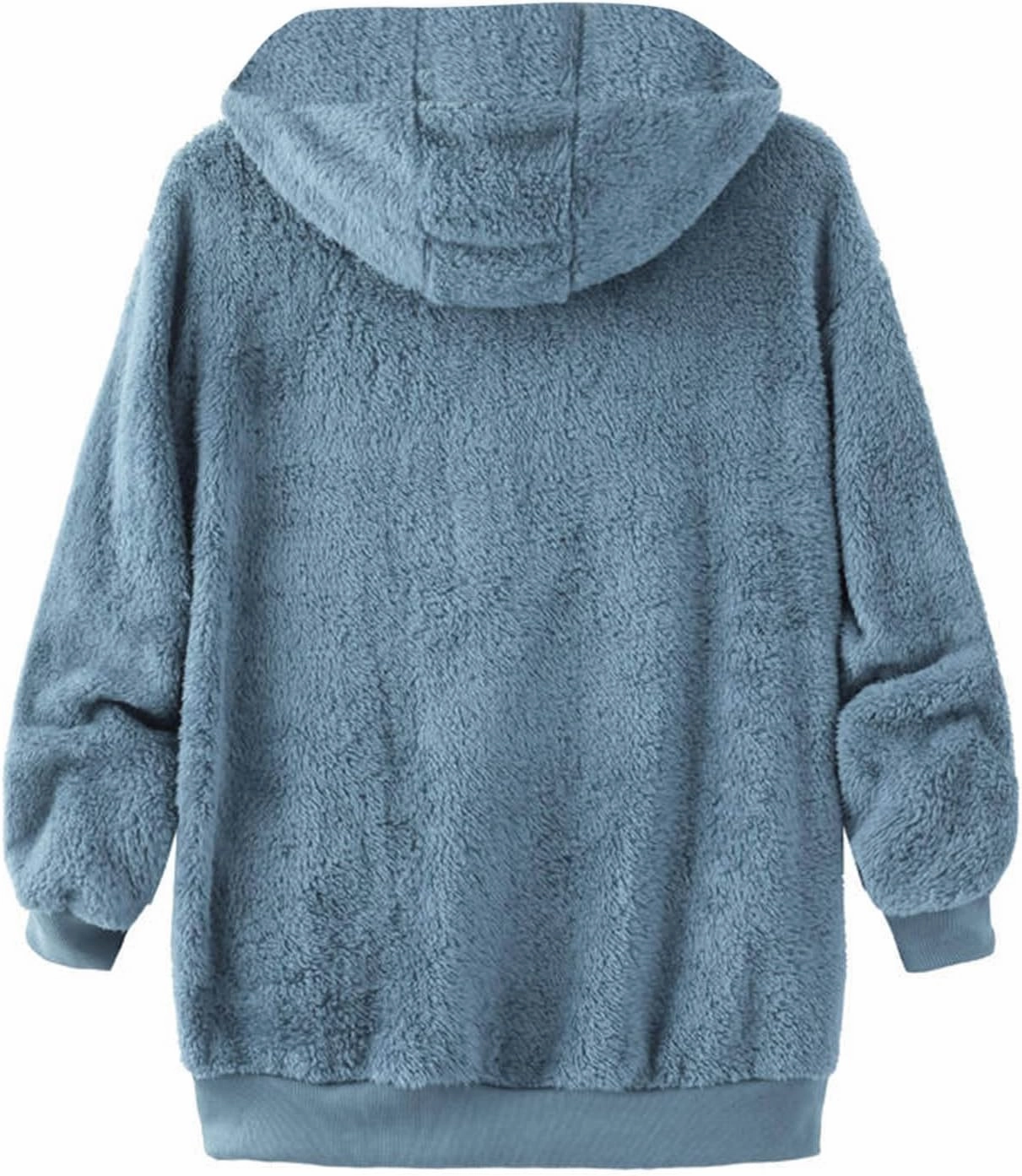 Sherpa Jacket Women 2024 Plus Size Zip Up Hooded Fuzzy Fleece Fluffy Coat Cozy Warm Winter Casual Shearling Coats