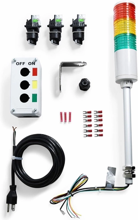 Signaworks LED 3 Light Steady Andon Tower Light Kit - Parts Only, Assembly Required - 2 Position Switches for On/Off - Stack Light…