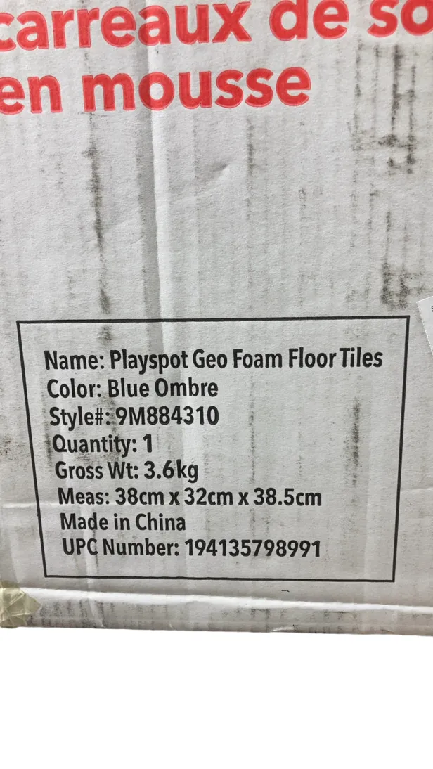 Skip Hop Interlocking Foam Floor Tiles Playspot, Blue Ombre