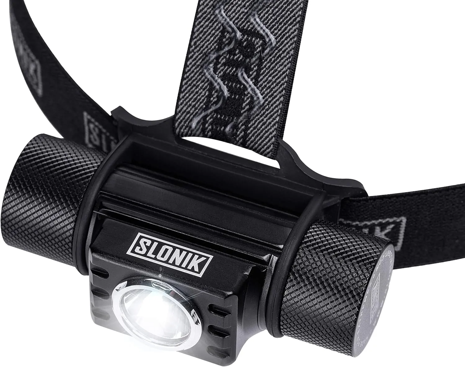 SLONIK 600 Lumens LED Headlamp Rechargeable with Head Strap – Ultra Bright Heavy-Duty Waterproof Headlamp for Adults - Hard Hat Light for Mechanics & Construction Workers - Running Lights for Runners