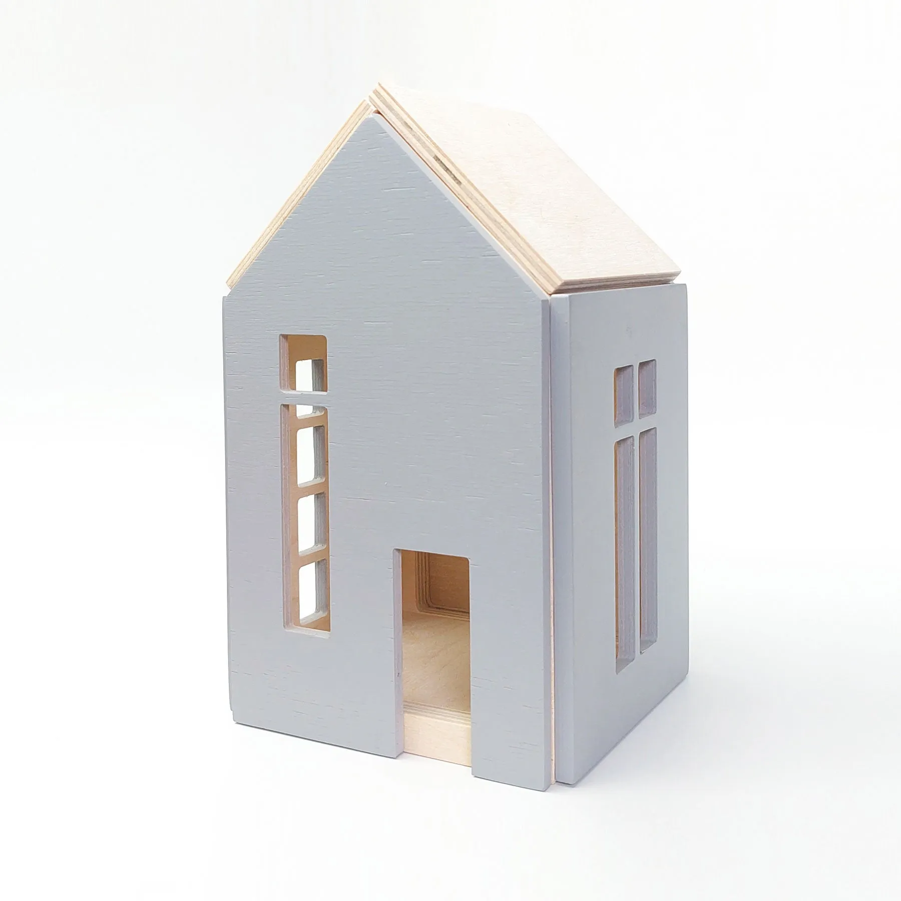 Small Plywood Magnetic Dollhouse