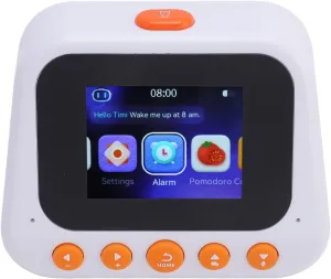 Smart Robot for Kids, 2 in 1AI Powered Voice Translation Alarm Clock Early Education Robot, AI Intelligent Time Manager Reminder Translator for Speech Recognition, Singing