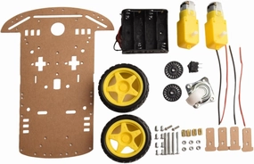 Smart Robot Car Chassis Kit, with two DC reduction Motors, for Speed Encoder and Battery Box for Teens DIY, for Beginners to Learn Programming
