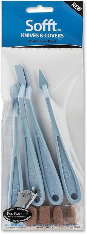 Sofft Colorfin Knives & Covers Knife with Covers Mixed [Pack of 2 ]