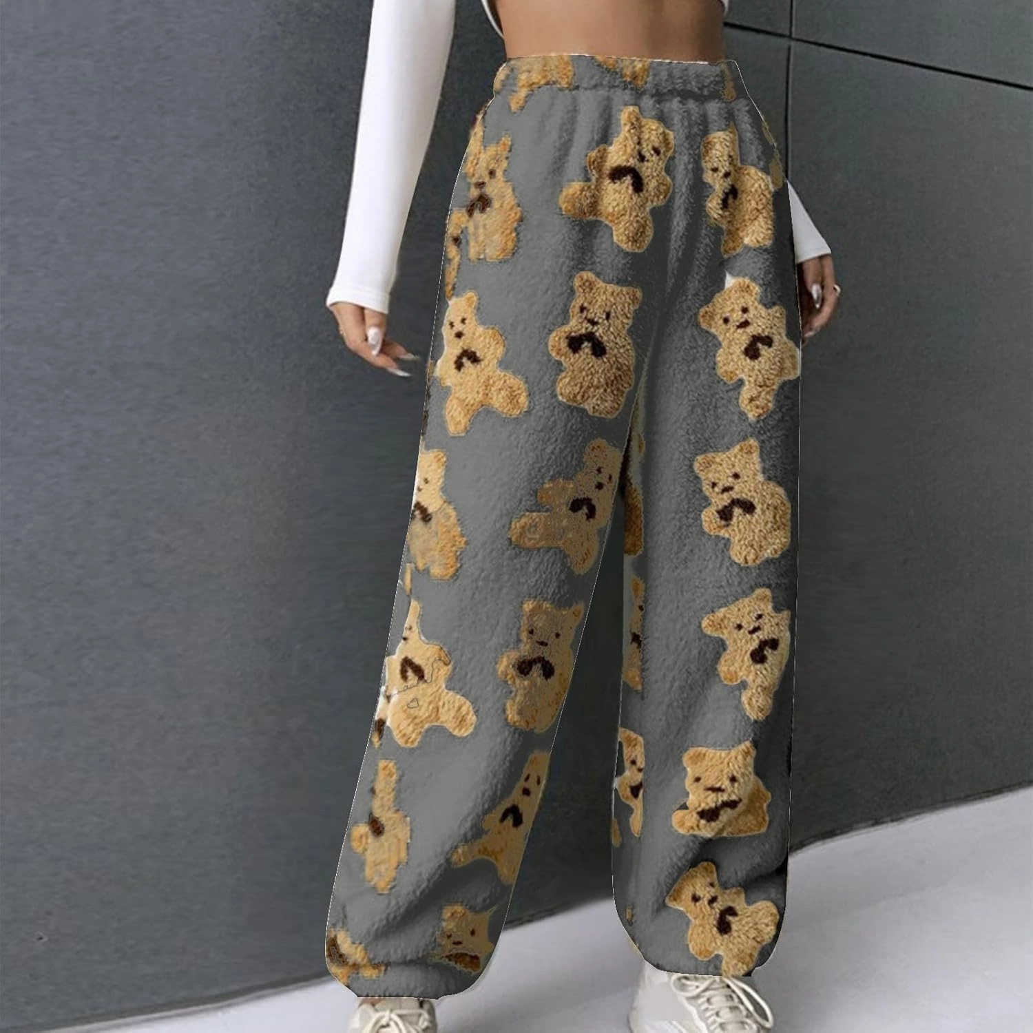 Soft Fleece Pajama Pants Women Winter Warm Fuzzy Pjs Bottoms Pants Womens Cozy Plush Fluffy Pajamas Pants