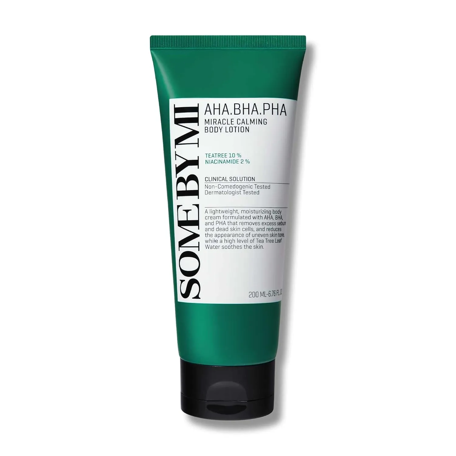 SOME BY MI AHA BHA PHA Miracle Calming Body Lotion – 6.76oz, 200ml – Korean Exfoliating Salicylic Acid Body Moisturizer for Dry Skin – Daily Hydration & Soothing Care with Centella – Korean Skin Care
