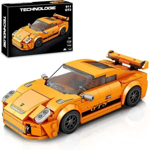 Speed Racing Cars Building Sets for Kids, Mini Sports MOC Cars Toy Set, 338 Pieces Collectible 911 Model DIY Building Kit Birthday Gifts for Boys 6 7 8 10