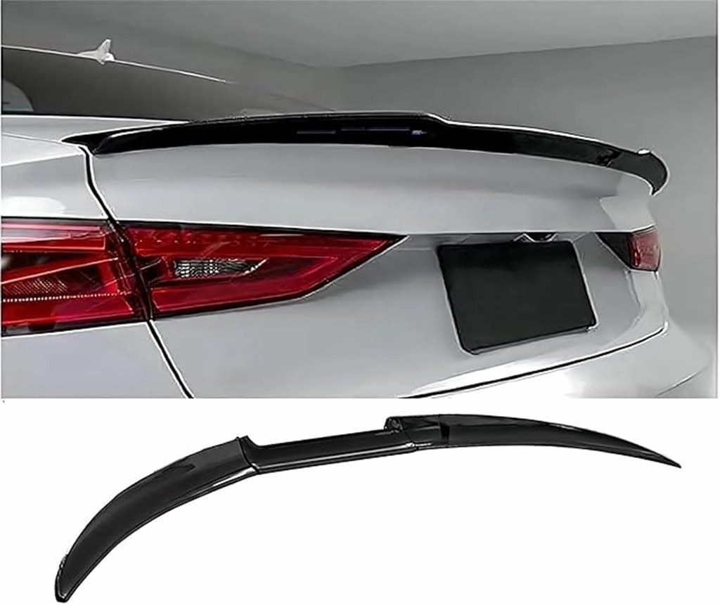 Spoilers Cars for Daewoo Nexia (KLETN, Facelift 2008) 2008 2009 2010 2011 2012 2013, Rear Trunk Spoiler Diffuser Durable Anti-Collision Tail Decoration Car Accessories,Black