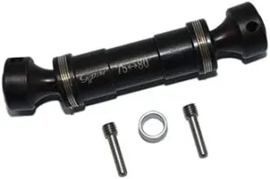 Steel #45 Front Drive Shaft for 1:10 Traxxas E-Revo Brushless/E-Revo VXL 2.0 / Summit - 4Pc Set Black