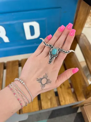 Steer Skull Ring