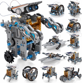 STEM 12-in-1 Education Solar Robot Toys for Boys Ages 8-13, DIY STEM Building Science Kit Birthday Gifts for Kids 8 9 10 11 12 13 14 Years Old, Solar Powered by The Sun