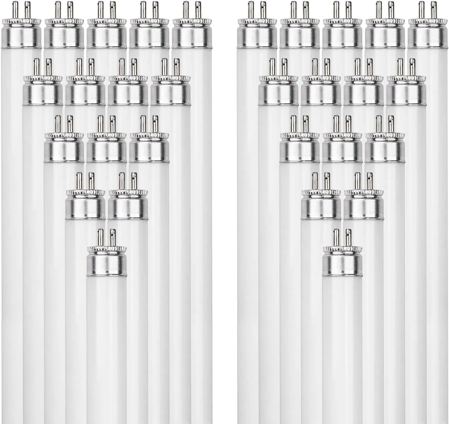 Sunlite 30405 F24T5/835/HO 2 Foot T5 Linear Fluorescent Lamp, 24 Watts, 1800 Lumens, 3500K Neutral White, Miniature G5 Bi-Pin Base, ROHS Compliant, High Performance Straight Tube, 40 Pack