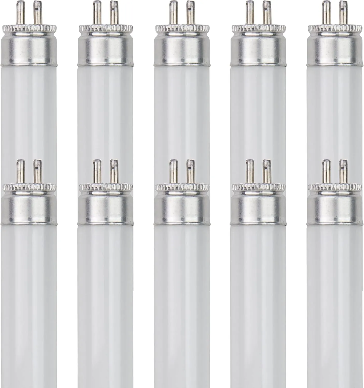 Sunlite 6-Inch F4T5/CW T5 Linear Fluorescent Lamp, 4 Watts, 135 Lumens, 4100K Cool White, Miniature G5 Bi-Pin Base, ROHS Compliant, High Performance Straight Tube, 10 Pack