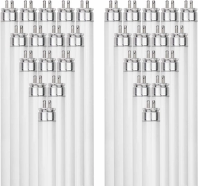 Sunlite 30440 F54T5/841/HO 4 Foot T5 Linear Fluorescent Lamp, 54 Watts, 5000 Lumens, 4100K Cool White, Miniature G5 Bi-Pin Base, ROHS Compliant, High Performance Straight Tube, 40 Pack