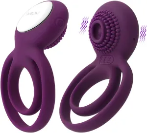SVAKOM Couples Ring Vibrating Dual Penis Rings Male Adult Sensory Toys Clitoral Vibrator G-Spot Stimulators Waterproof, Rechargeable.