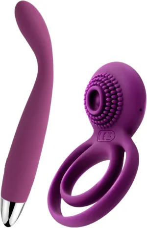 SVAKOM Couples Ring Vibrating Dual Penis Rings Male Adult Sensory Toys   SVAKOM Coco G Spot Vibrator - 8 Seconds to Climax Finger Shaped Waterproof Vibes for Women