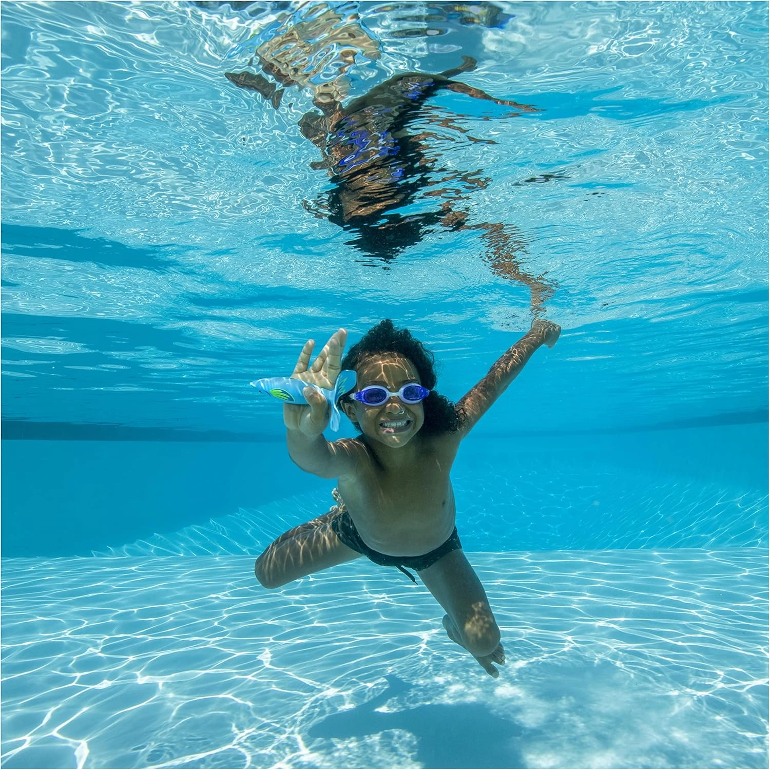SwimWays Swirl Divers Kids Fish-Shaped Pool Diving Toys (2 Pack), Bath Toys & Pool Party Supplies for Kids Ages 5 and Up