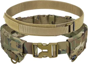 Tactical MOLLE Military Belt Modular Rigger's Belt Combat Adjustable Belt With Inner Belt And Outer Belt Set