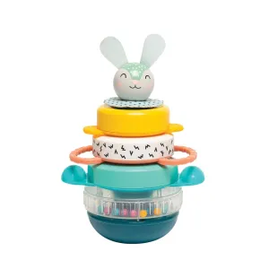 Taf Toys Hunny Bunny Baby Stacker – 5 Pieces Captivating Stacker Rings and a Friendly Bunny Character – BPA Free Developmental Toddler Toy