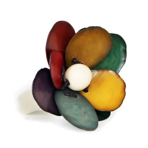 Tagua Ring Flower Handmade Fair Trade by Florama Natural Jewelry (8)