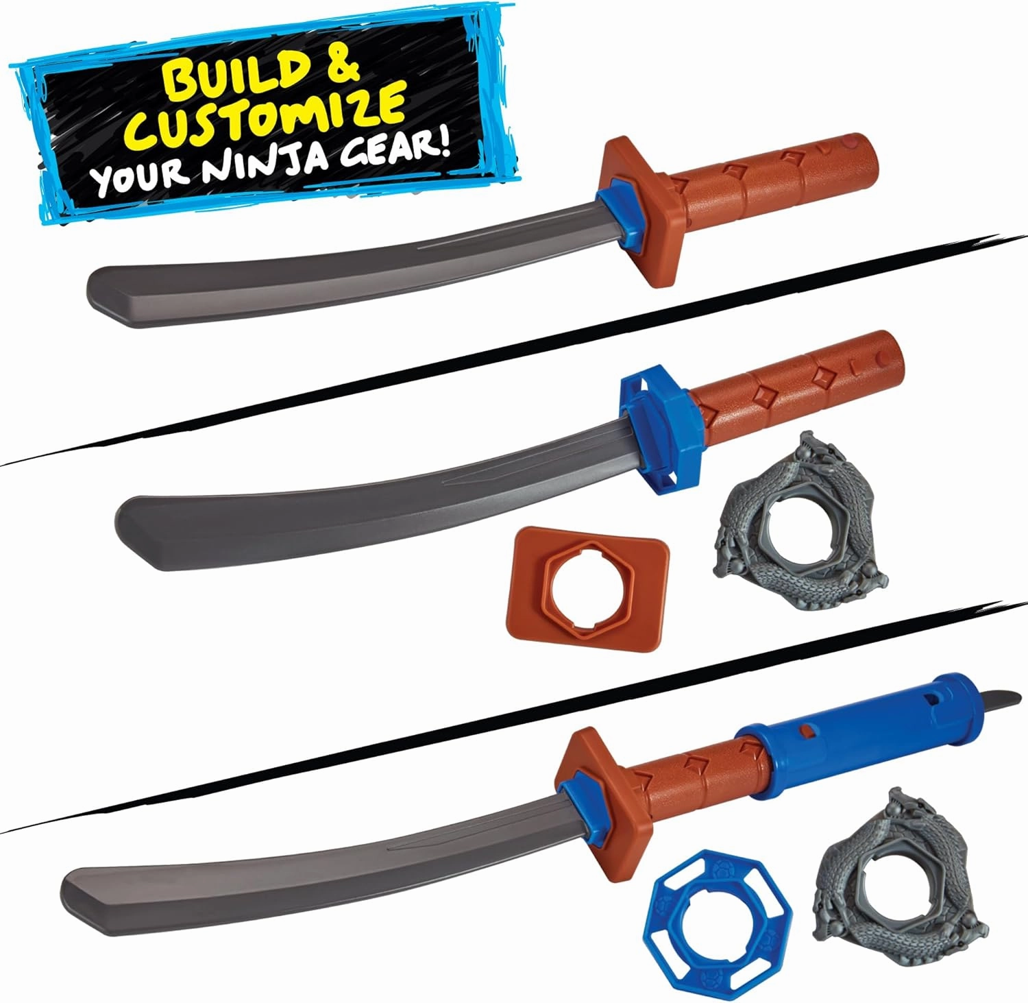 Tales of Teenage Mutant Ninja Turtles: Mutations Build N Battle Leonardo Katana Sword Basic Role Play Set by Playmates Toys